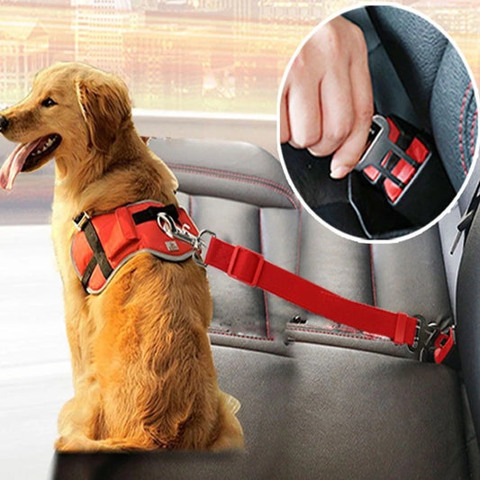 Adjustable Pet Car Seat Belt – Safety Harness for Dogs & Cats - HamsterExpress