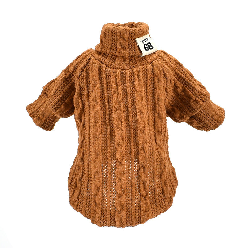 Dog Sweater Turtleneck – Warm Cotton Sweatshirt for Small and Medium Dogs - HamsterExpress