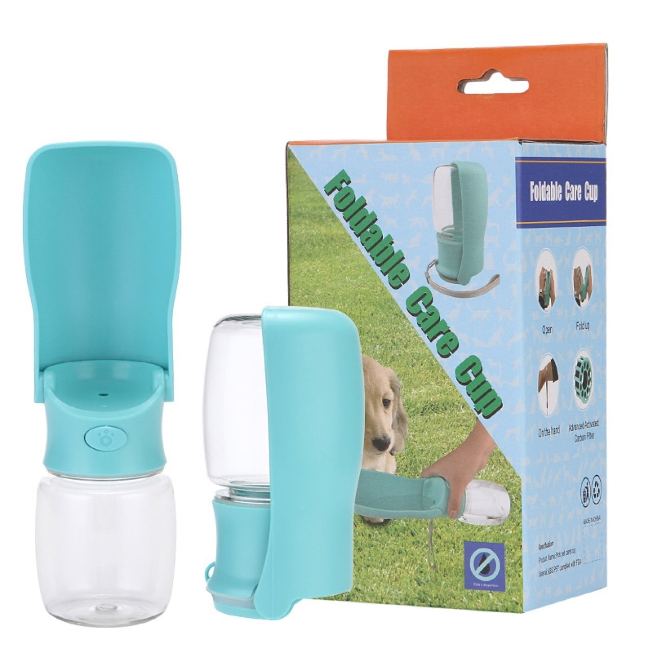 Portable Dog Water Bottle – Foldable Pet Water Dispenser - HamsterExpress