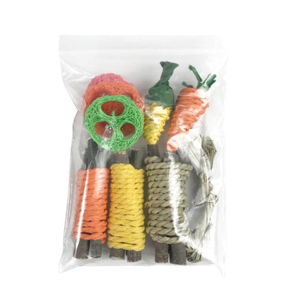 Pet Cleaning Hamster & Rabbit Teeth Grinding Toy Set - HamsterExpress