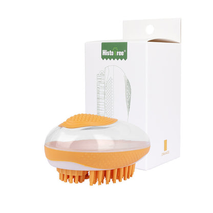 2-in-1 Pet Bath & Grooming Brush – Soft Silicone SPA Massage Comb - HamsterExpress