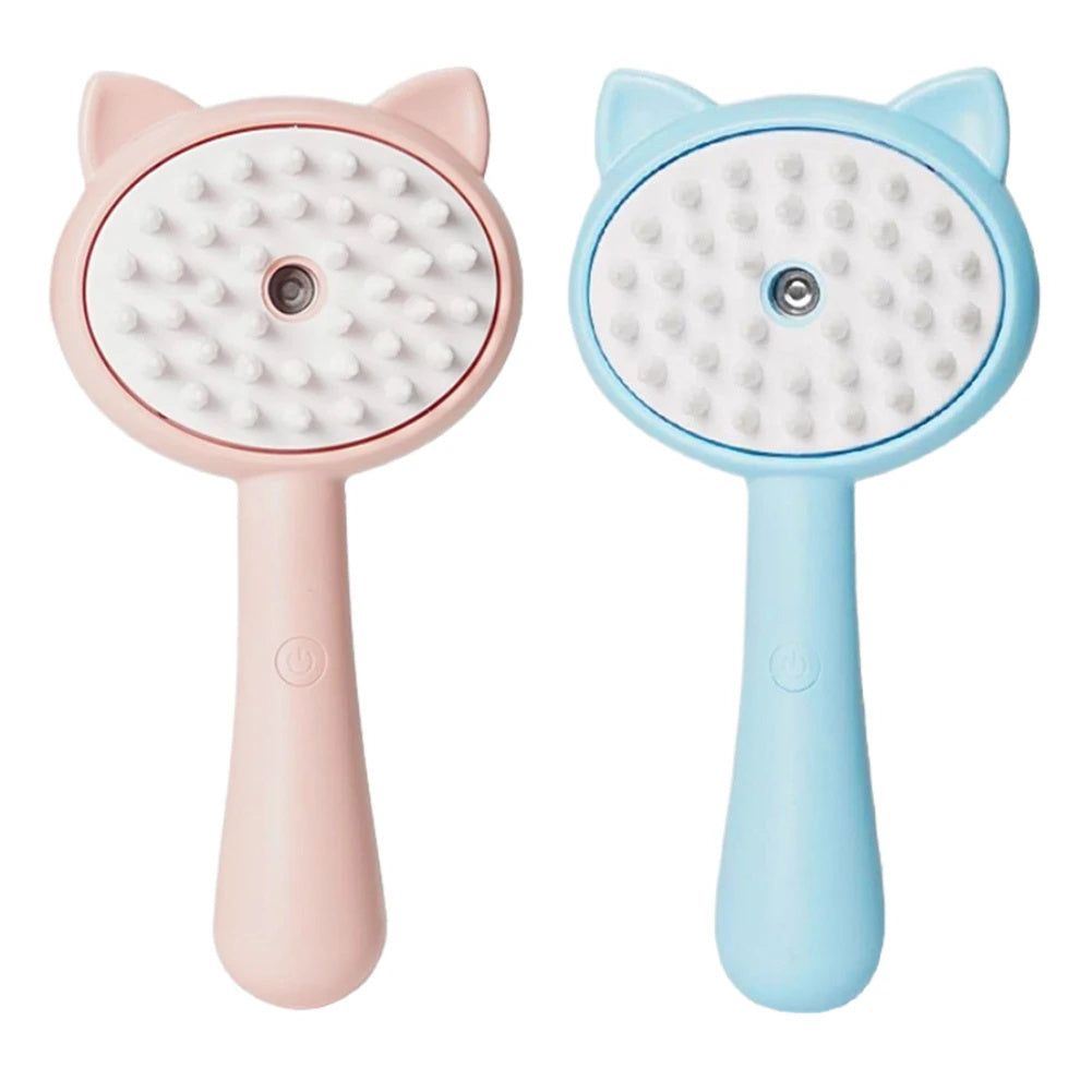 Hair Cleaning Brush with Mist – Multifunctional Self-Cleaning Grooming Tool for Pets - HamsterExpress