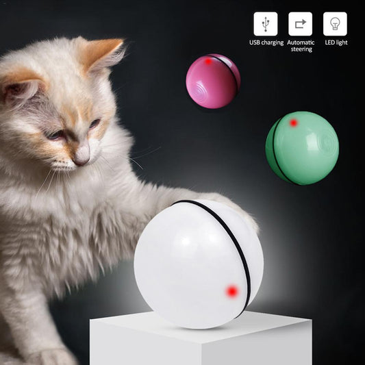 LED Laser Electronic Rolling Cat Toy Ball - HamsterExpress